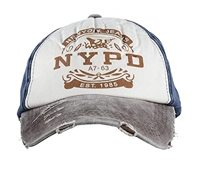 Perlotus NYPD Kahverengi Lacivert Erkek Kadın Unisex Kep Şapka