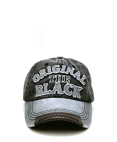 Perlotus Siyah Gri Beyzbol Şapka Original Black Nakışlı Deri Detaylı Tasarım
