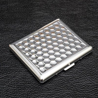 Petek Desen Metal Sigara Tabakası