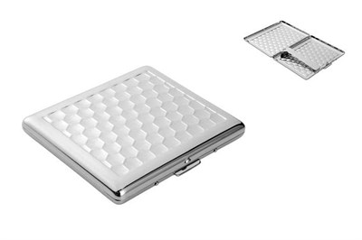 Petek Desen Metal Sigara Tabakası