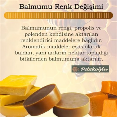 Petekoğlu Besswax Mini Külçe 250Gr Petekoğlu Filtre Edilmiş Doğal Saf Balmumu
