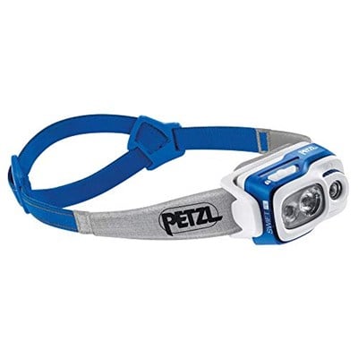 PETZL - Kafa Lambası Swift RL - Üniseks, Mavi, Tek Beden, Şarj Edilebilir