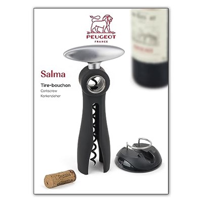 Peugeot 200244 salma Tirbuşon Manschettenschneider, plastik, 3,7 x 7,7 x 17,5 cm, siyah