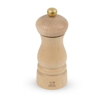 Peugeot Clermont manuel tuz değirmeni, klasik öğütme derecesi ayarı, yükseklik: 13 cm, ahşap, doğal, 27926