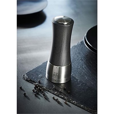 Peugeot Manuel karabiber değirmeni uSelect Daman(eski Madras) serisinden 16 cm yüksekliğinde, grafit/gri, ahşap ve paslanmaz çelik renginde, 39462 - Seçenekler: 16cm - 6.3in, Ölçü Birimi