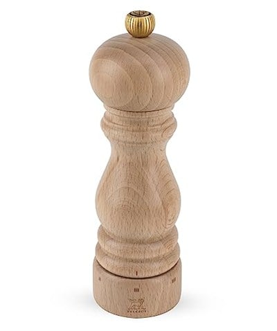 PEUGEOT - Paris uSelect karabiber değirmeni, 18 cm, önceden ayarlanmış 6 öğütme derecesi, PEFC sertifikalı ahşap, doğal renkler, doğal