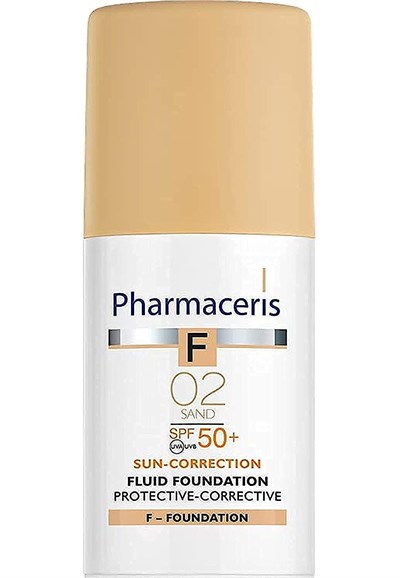 Pharmaceris S-5 Protective-Corrective Fluid Foundation Kapatıcı Fondöten SPF50+ (02 Sand) (Yüksek Koruma Faktörlü Kapatıcı Fondöten-Kum 02) (30 ml)