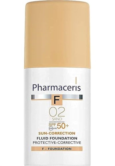 Pharmaceris S-5 Protective-Corrective Fluid Foundation Kapatıcı Fondöten SPF50+ (02 Sand) (Yüksek Koruma Faktörlü Kapatıcı Fondöten-Kum 02) (30 ml)