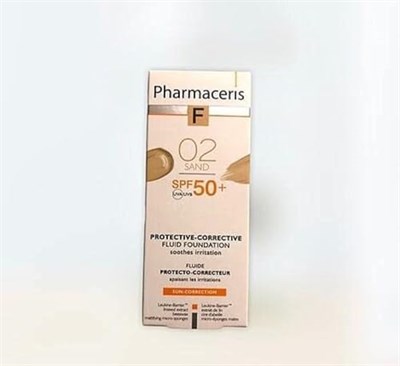 Pharmaceris S-5 Protective-Corrective Fluid Foundation Kapatıcı Fondöten SPF50+ (02 Sand) (Yüksek Koruma Faktörlü Kapatıcı Fondöten-Kum 02) (30 ml)