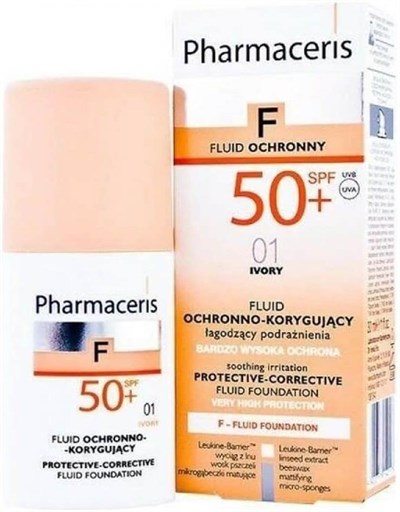 Pharmaceris SPF 50+ Ivory Protective Corrective Foundation Kapatıcı Fondöten Fluide Kapatıcı Fondoten (50 ml)