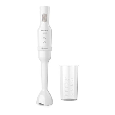 Philips 3000 Serisi El Blenderi ve Ölçü Kabı, 400W Motor, ProMix Teknolojisi, Sıçramayı Önleyen Bıçak Koruması, Ergonomik Tutuş, Kompakt Tasarım (HR2520/00)