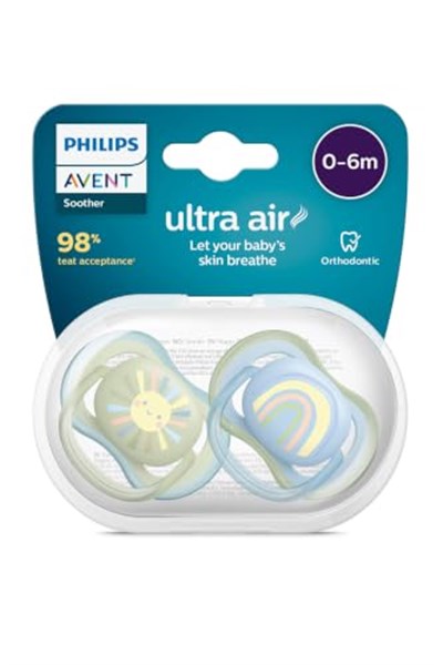 Philips-Avent Ultra Air Emzik 0-6 Ay 2li Erkek Scf085/58, Standart