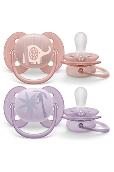 Philips Avent Ultra Hava Emziği Ortodontik ve BPA, Ekstra Havalandırma Delikleri 0-6 Ay (Kız Tasarımı) 2li Paket