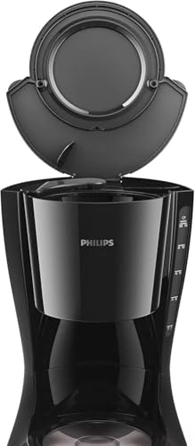 Philips Daily Collection Filtre Kahve Makinesi - Optimal lezzet için Aroma-Twister, 1.2L kapasite, damlatmayı önleyici, otomatik kapanma, bulaşık makinesinde yıkanabilir parçalar (HD7461/20)