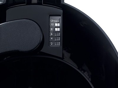 Philips Filtre Kahve Makinesi, 1,2 Lt Kapasite, Otomatik Kapanma, Cam Demlikli, Kolay Doldurma, Zamanlayıcı, Siyah ve Metal, HD7459/20