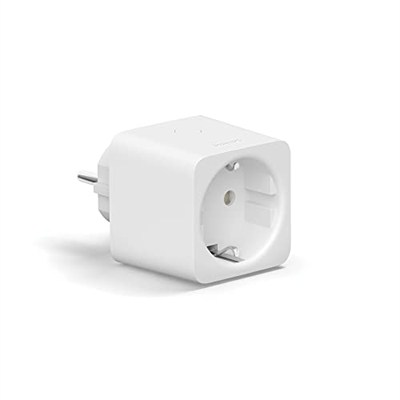 Philips Hue Hue ışık sistemleri için akıllı priz, lambaları kontrol etmek için akıllı priz, sesli kumanda ve her yerden uygulama ile uyumlu, beyaz