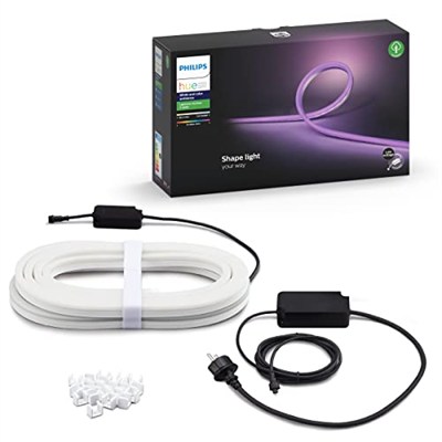 Philips Hue Outdoor Renkli Akıllı Led Şerit, 5 metre aydınlatma