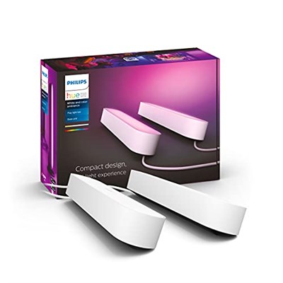 Philips Hue Play 2li EkoPaket - Beyaz, 16 Milyona Kadar Renk, Uygulama ile Kontrol Edilebilir, Amazon Alexa ile Uyumlu