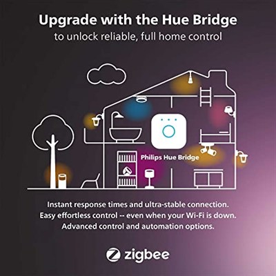 Philips Hue White and Color Ambiance LED dış duvar lambası, kısılabilir, 16 milyona kadar renk, uygulama ile kontrol edilebilir, Amazon Alexa (Echo, Echo Dot) ile uyumlu