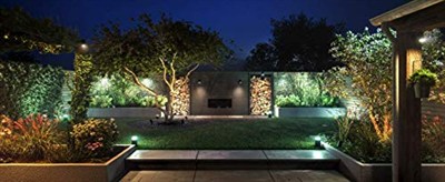 Philips Hue White and Color Ambiance LED dış duvar lambası, kısılabilir, 16 milyona kadar renk, uygulama ile kontrol edilebilir, Amazon Alexa (Echo, Echo Dot) ile uyumlu