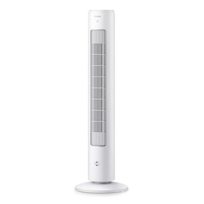 Philips Kule Tipi Fan 5000 Serisi, 105 cm ince tasarım, Uzaktan kumanda, Zamanlayıcı, 3 Hız, 3 Mod, 40W, Güçlü Ama Sessiz Hava Akışı, Aromaterapi İçin Uygun, Beyaz, CX5535/00