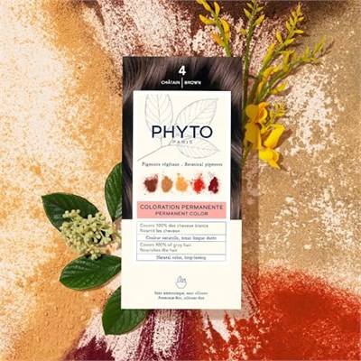 Phyto Phytocolor Bitkisel Saç Boyası, 4 Kestane