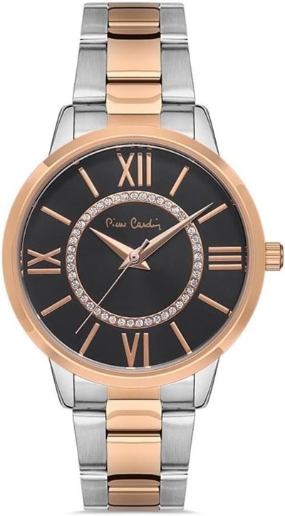 Pierre Cardin 800202F08 Kol Saati, Gri-Rosegold, Standart