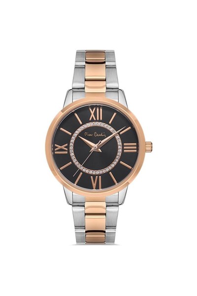 Pierre Cardin 800202F08 Kol Saati, Gri-Rosegold, Standart