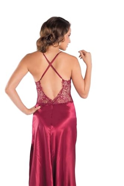 Pierre Cardin Kadın Bordo Altılı Saten Çeyiz Seti 6620