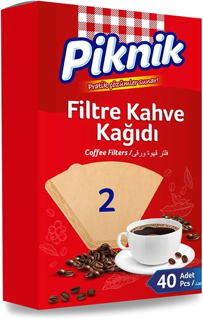 Piknik Kahve Filtre Kağidi 40li No:2