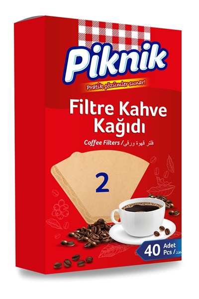 Piknik Kahve Filtre Kağidi 40li No:2