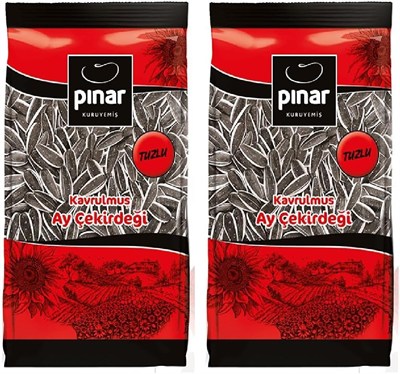 Pınar Kavrulmuş Ala Ayçekirdeği Tuzlu 400 gr Şeffaf (2 paketi)