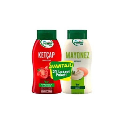 PINAR KETÇAP 420 GR+MAYONEZ 350 GR(%50 AZ YAĞLI)