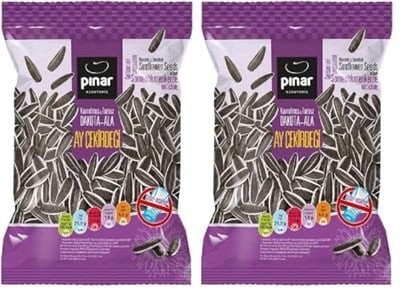 Pınar Siyah-Ala Ayçekirdeği Tuzsuz 125 gr (2 paketi)