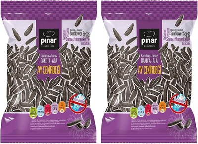 Pınar Siyah-Ala Ayçekirdeği Tuzsuz 125 gr (2 paketi)