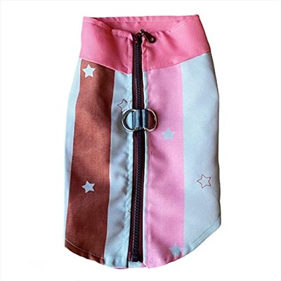 Pink Stars Su itici Yağmurluk Kedi Yağmurluğu PEMBE XL