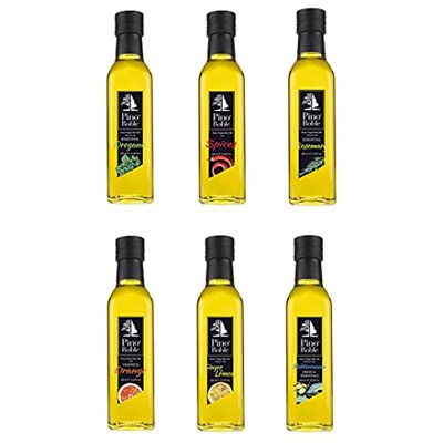 Pino Roble Acı Kırmızı Biber Çeşni Esansiyel Yağlı Soğuk Sıkım Yüksek Polifenollü Gurme Sızma Zeytinyağı Vegan Glutensiz 250 ml