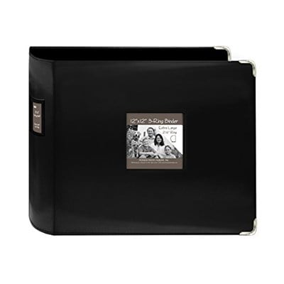 Pioneer T12JF-BK 30 cm x 30,5 cm Dikişli Suni Deri 3 Halkalı Cilt, Siyah