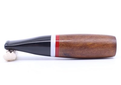 Pipsan Toscanello Backwoods Ağızlık Kahverengi - Kırmızı/Beyaz Şeritli