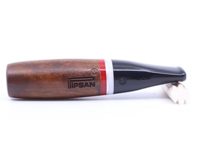Pipsan Toscanello Backwoods Ağızlık Kahverengi - Kırmızı/Beyaz Şeritli