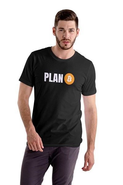 Plan Bitcoin Tişört Btc Tshirt Siyah Unisex