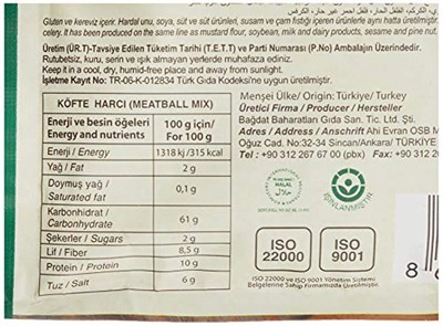 Plant Love Organic Bağdat Köfte Harcı 90 Gr (3 paketi)