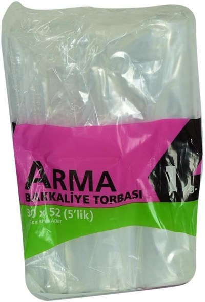 Plastik Şeffaf Bakkaliye Poşeti, 30x52 cm, 1 kg