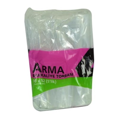 Plastik Şeffaf Bakkaliye Poşeti, 30x52 cm, 1 kg