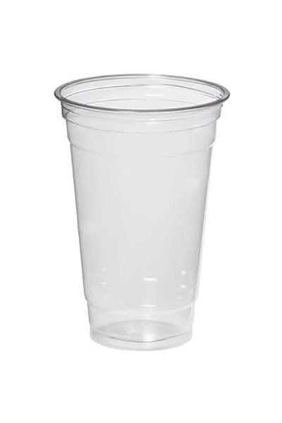 Plastik Şeffaf Bardak Kapaklı Milkshake Bardağı Kahve Bardağı Soğuk Içecek Bardağı 400-450ml 50 Adet