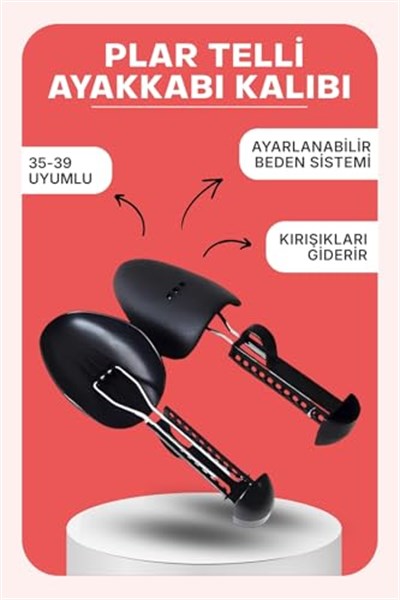 Plastik Telli Ayakkabı Kalıbı 1 Çift 35-39 Uyumlu Kadın Beden