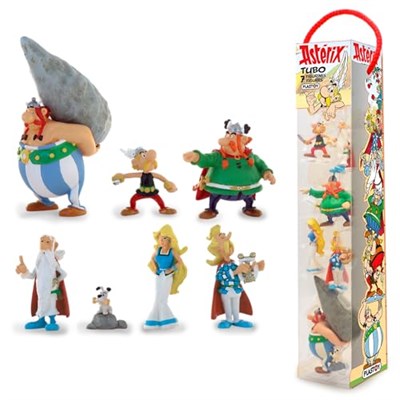 Plastoy Asterix Village (Asteriks Köyü) Tubo 7 Figürlü Set
