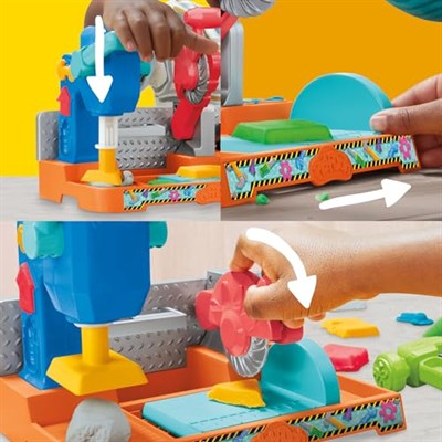 Play-Doh Damgala ve Kes Alet Tezgâhı Oyun Seti | 3 Yaş ve Üzeri Kız ve Erkek Çocuklar İçin İnşaat Temalı Oyuncak | Çocuklar İçin Sanat ve El İşi Etkinlikleri