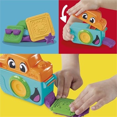 Play-Doh Fotoğraf Eğlencesi Başlangıç Seti | Hayal Gücüne Dayalı Oyun İçin Oyuncak Kamera | 2 Yaş ve Üzeri Kız ve Erkek Çocuklar İçin Sanat ve El İşi Etkinlikleri | 7 Aksesuar ve Oyun Matı Dahil