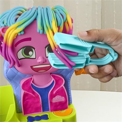 Play-Doh Renkli Kuaför Salonu Oyun Hamuru Seti, 6 Kutu, 3 Yaş Ve Üzeri Kız Ve Erkek Çocuklar İçin Oyuncaklar